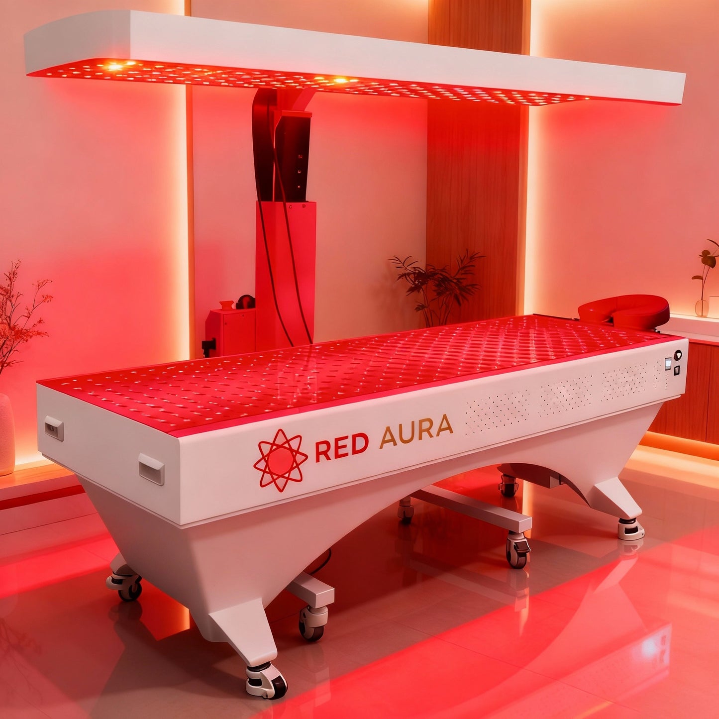 Red Aura Pro 360: Commercial Full Body Red Light Therapy Bed with Clinical-Grade Near-Infrared (NIR) | PBM for Rapid Muscle Recovery & Advanced Anti-Aging