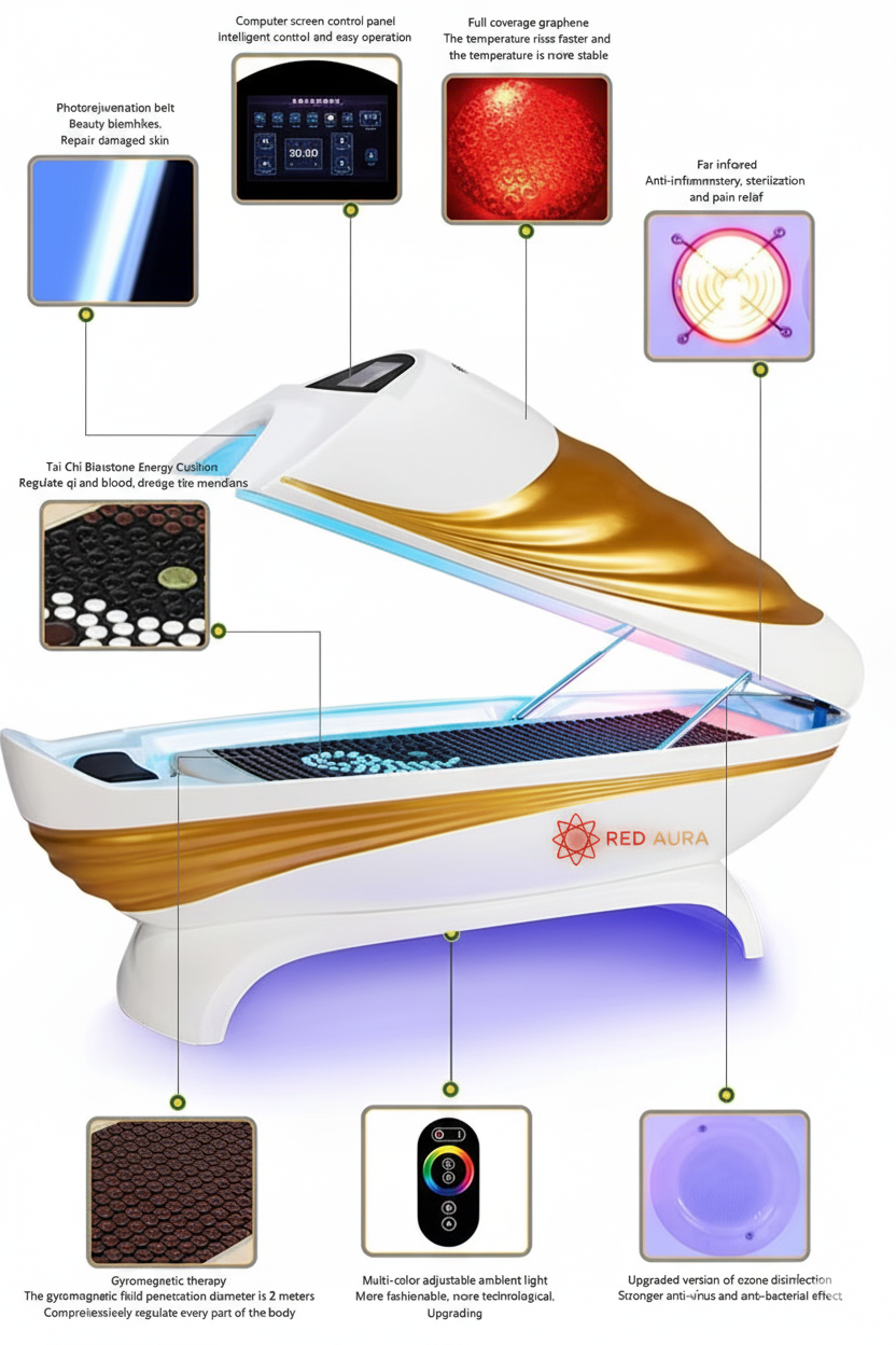 Luxury Spa Capsule - 7-in-1 Infrared Therapy System
