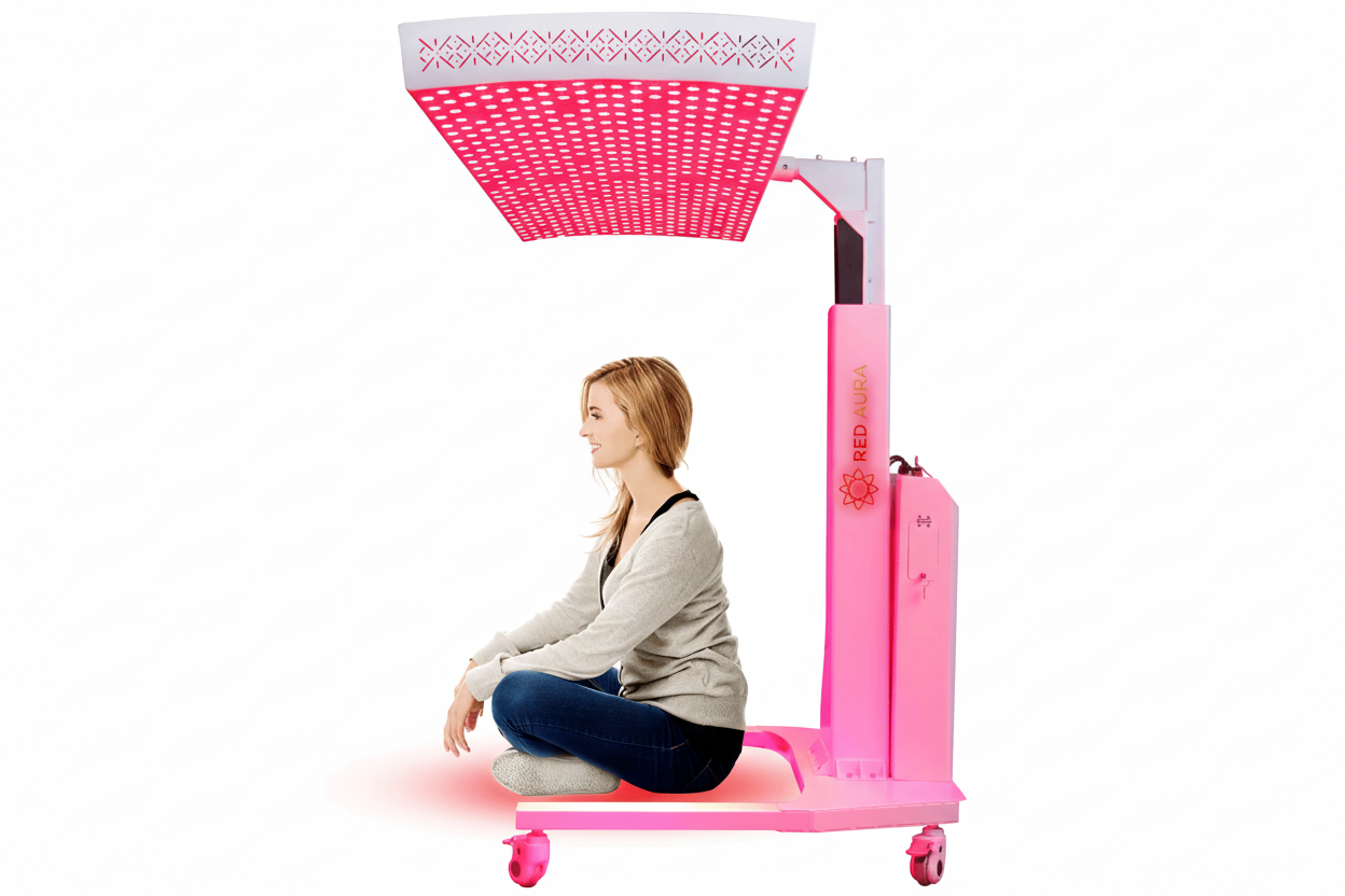 Red Aura Pro 360: Commercial Full Body Red Light Therapy Bed with Clinical-Grade Near-Infrared (NIR) | PBM for Rapid Muscle Recovery & Advanced Anti-Aging
