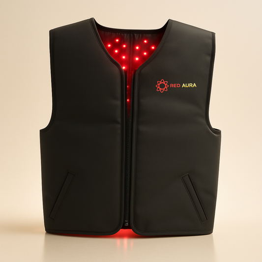 Red Aura Red Light Therapy Vest - Professional 660nm/850nm LED Full Body Treatment
