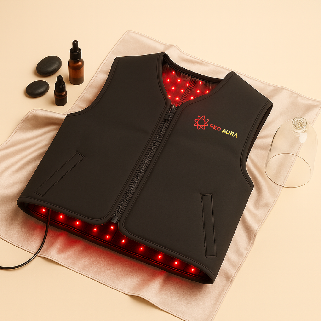 Red Aura Red Light Therapy Vest - Professional 660nm/850nm LED Full Body Treatment
