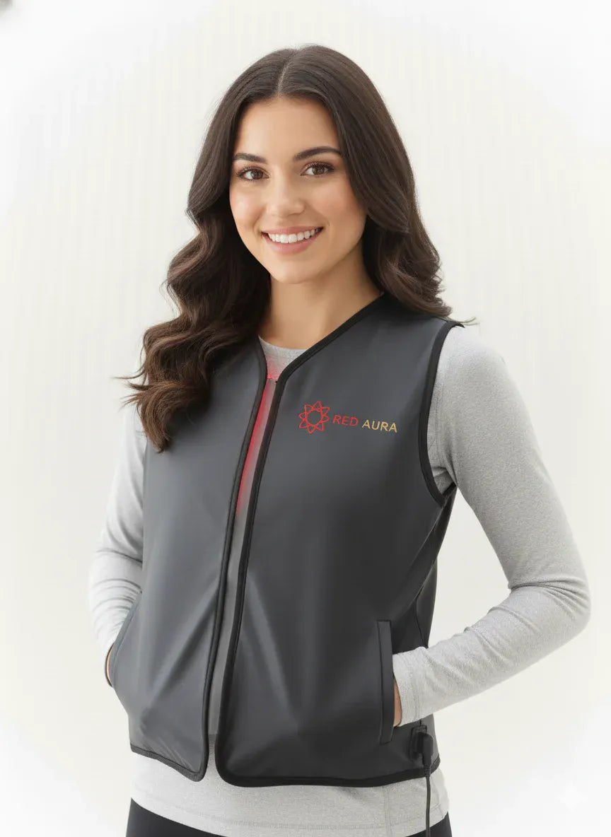 Red Aura Red Light Therapy Vest - Professional 660nm/850nm LED Full Body Treatment